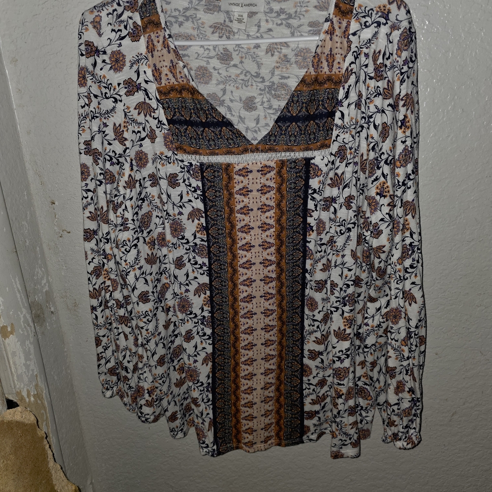 Knox Rose Multicolor Floral Blouse